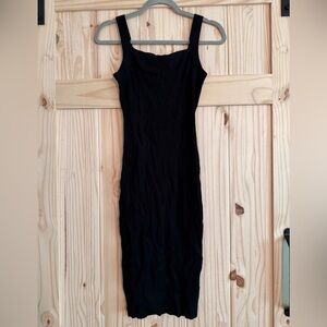 Black Midi Maternity Dress